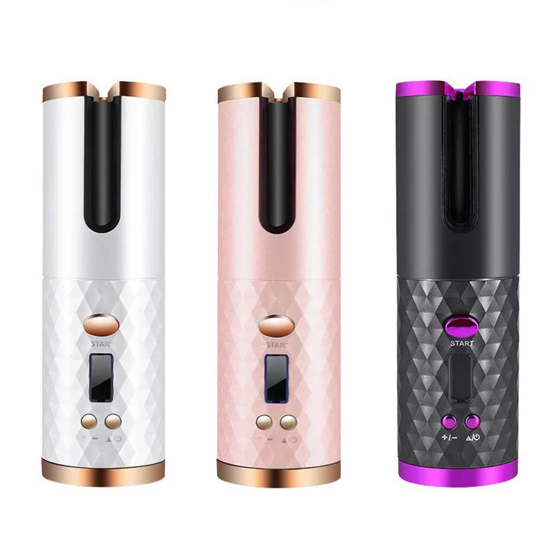 Cordless Automatic Hair Curler Color Options