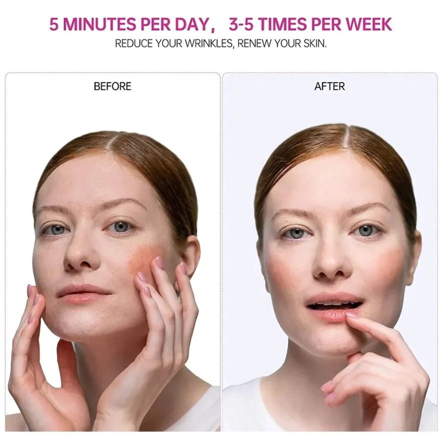 Red Light Therapy Wand Before and After Use