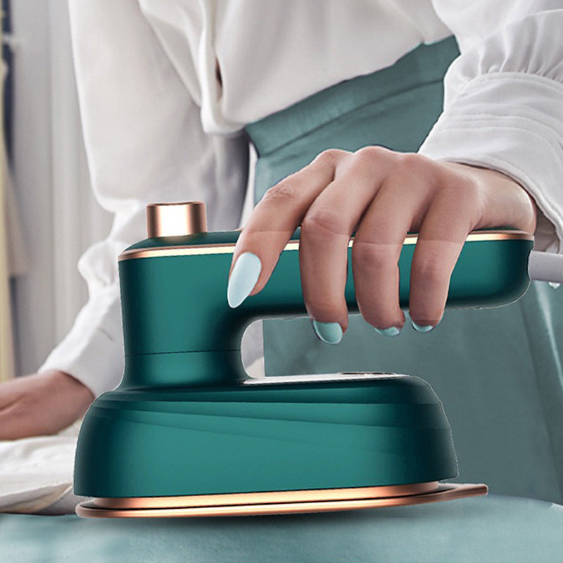 Portable Travel Steam Iron in use