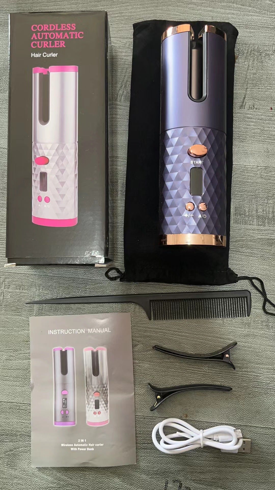 Cordless Automatic Hair Curler