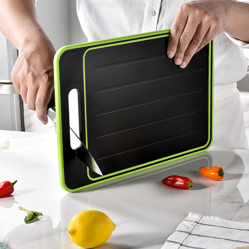 Defrosting Cutting Board with Knife Sharpener